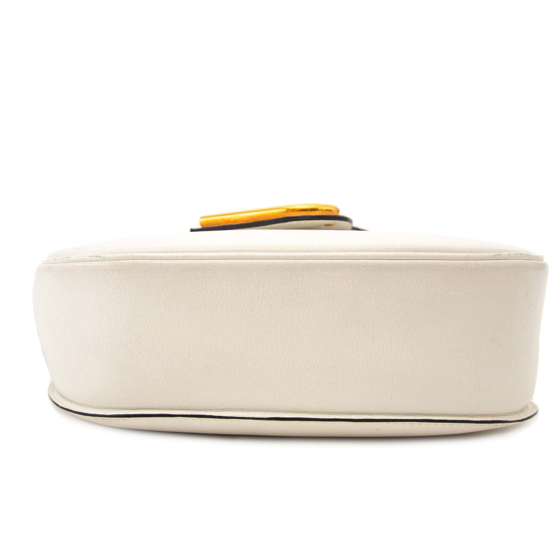 buy secondhand authentic Delvaux White Leather Crossbody Bag for less at Labellov, online vintage webshop