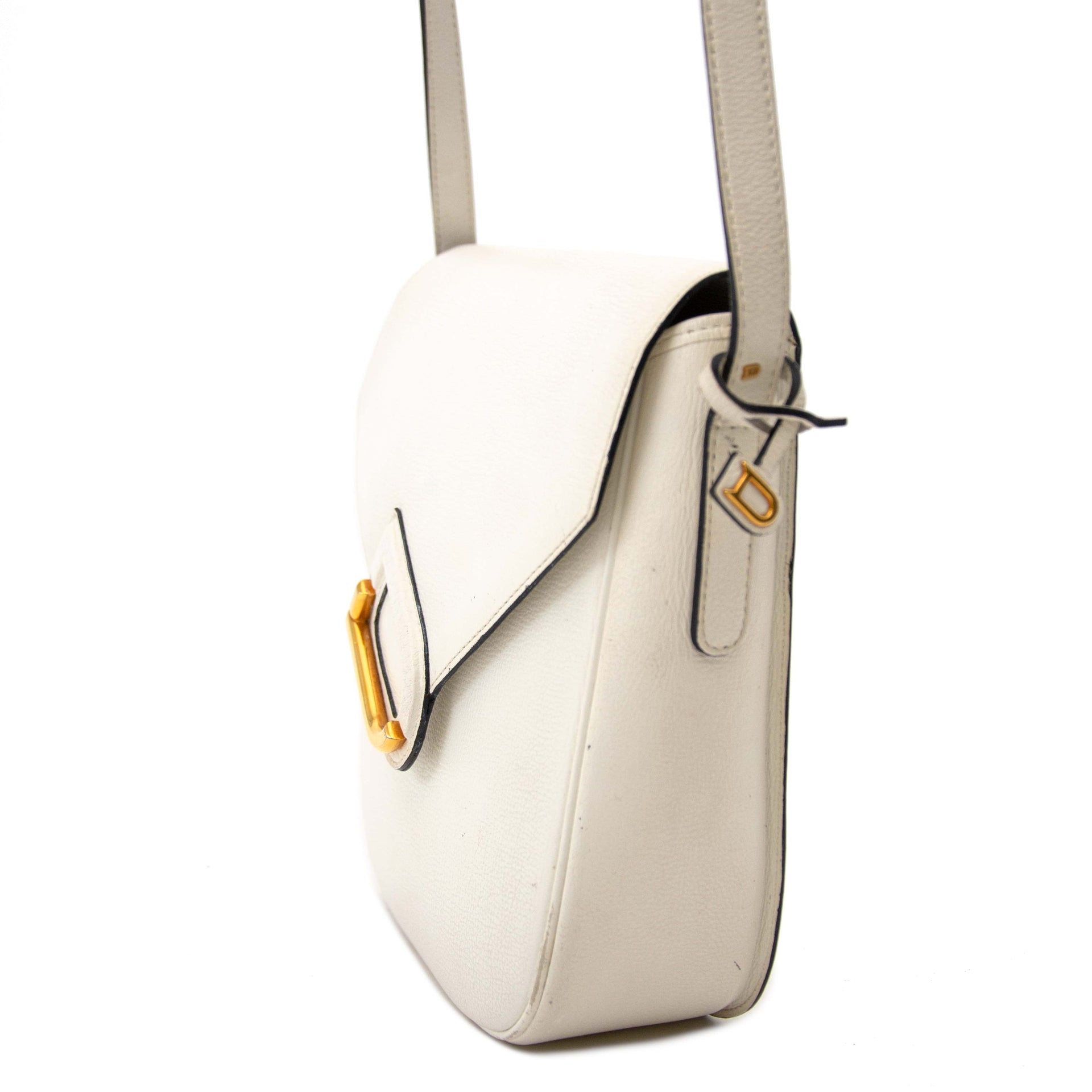 Delvaux White Leather Crossbody Bag