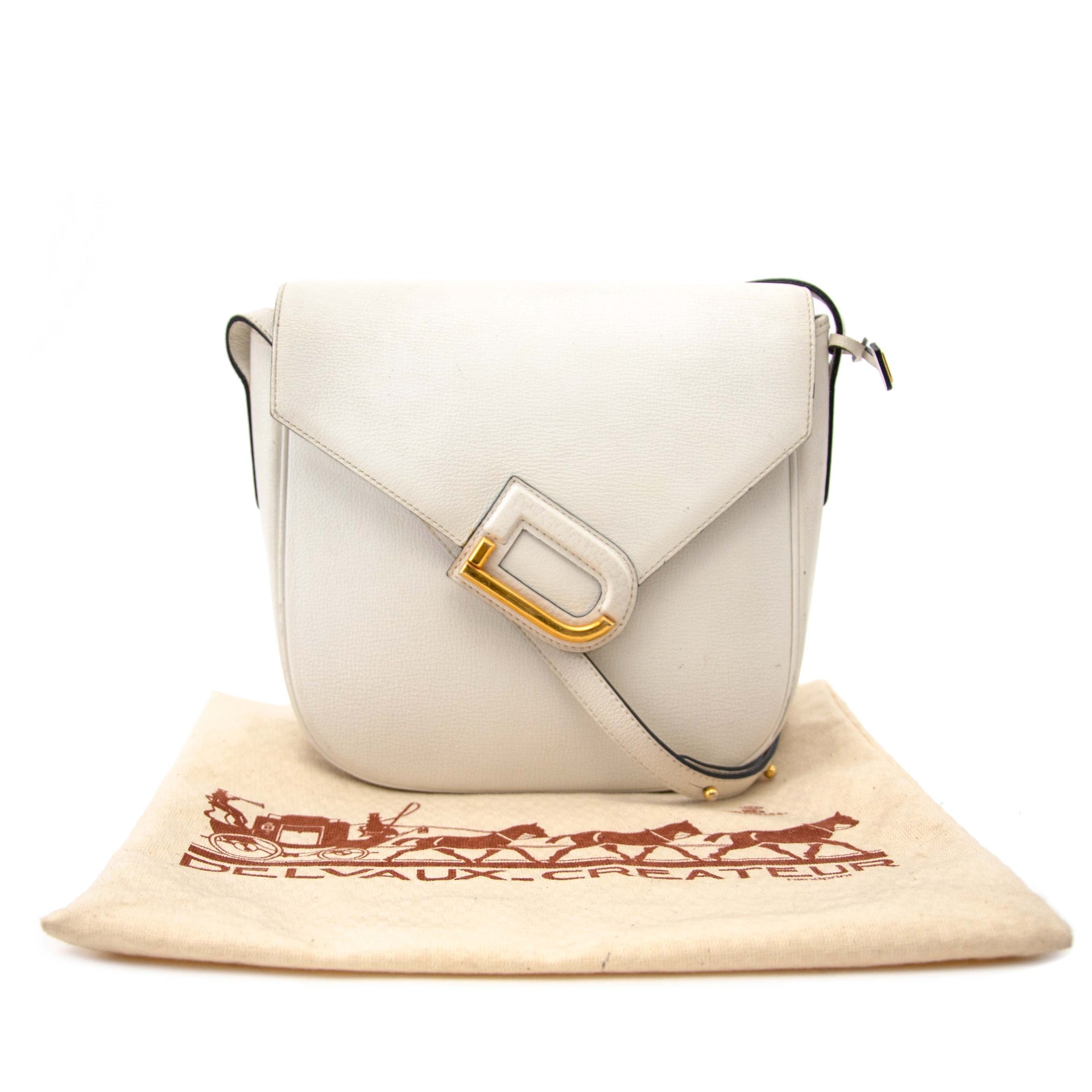 Delvaux White Leather Crossbody Bag