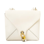 koop Delvaux White Leather Shoulderbag bij labellov aan de beste prijs
