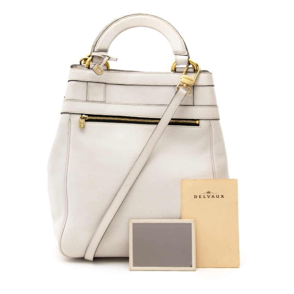 Delvaux White Shoulder Bag for sale online for the best price