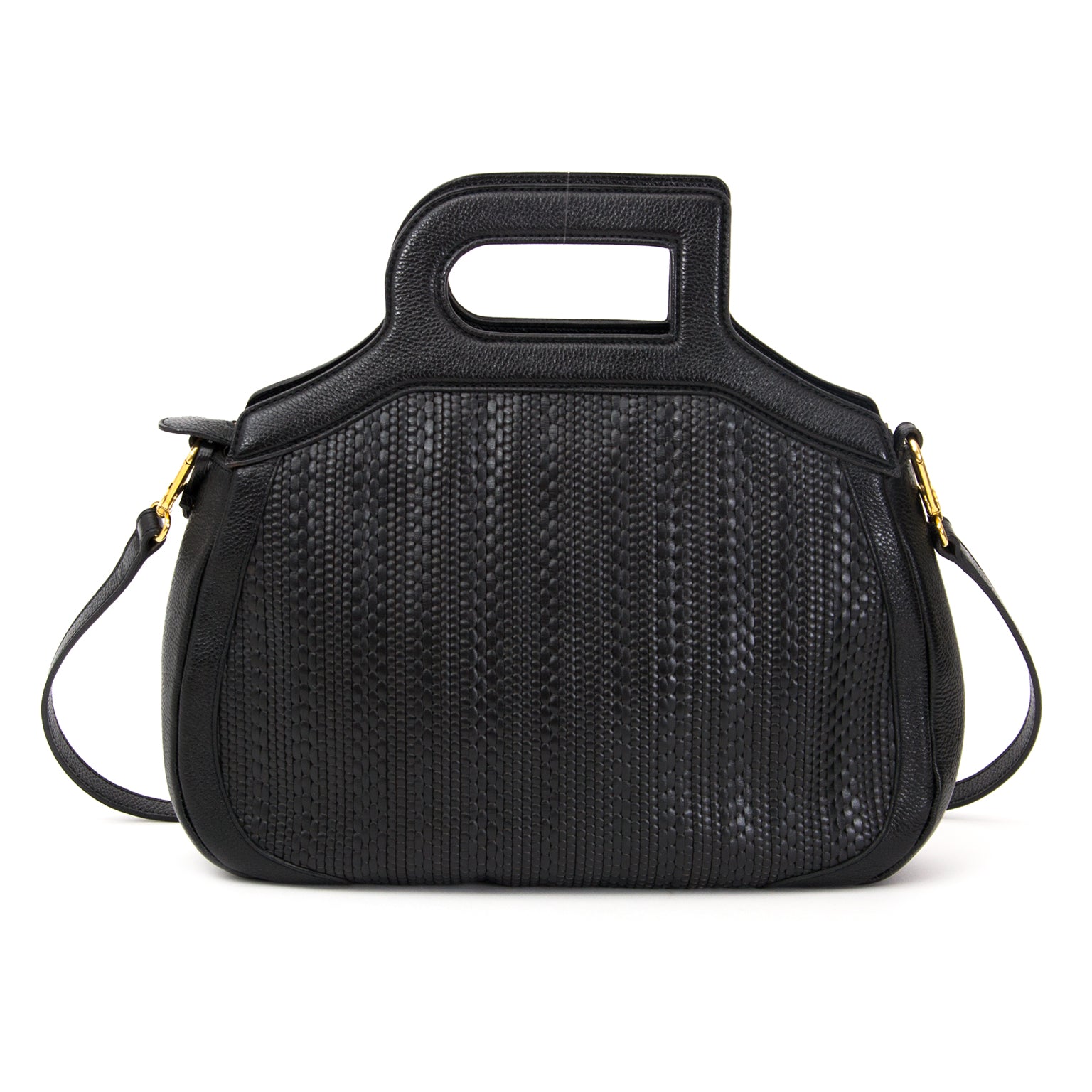 acheter en ligne pour le meilleur prix comme neuf sac a main Delvaux toile de cuir bag.