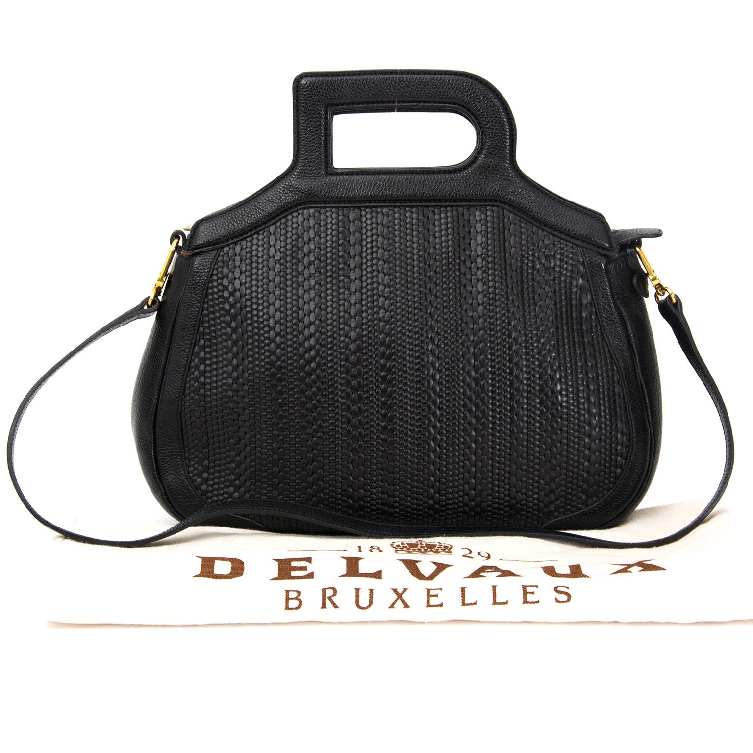 Authentic vintage delvaux toile de cuir bag for the right price at labellov, Antwerp, worldwide shipping.