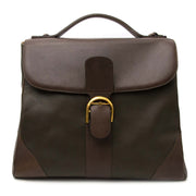 very hard to find Delvaux Khaki Brown Brillant Weekender in very good condition