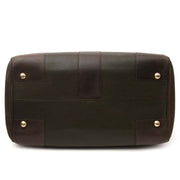 koop veilig online aan de beste prijs Delvaux Khaki Brown Brillant Weekender