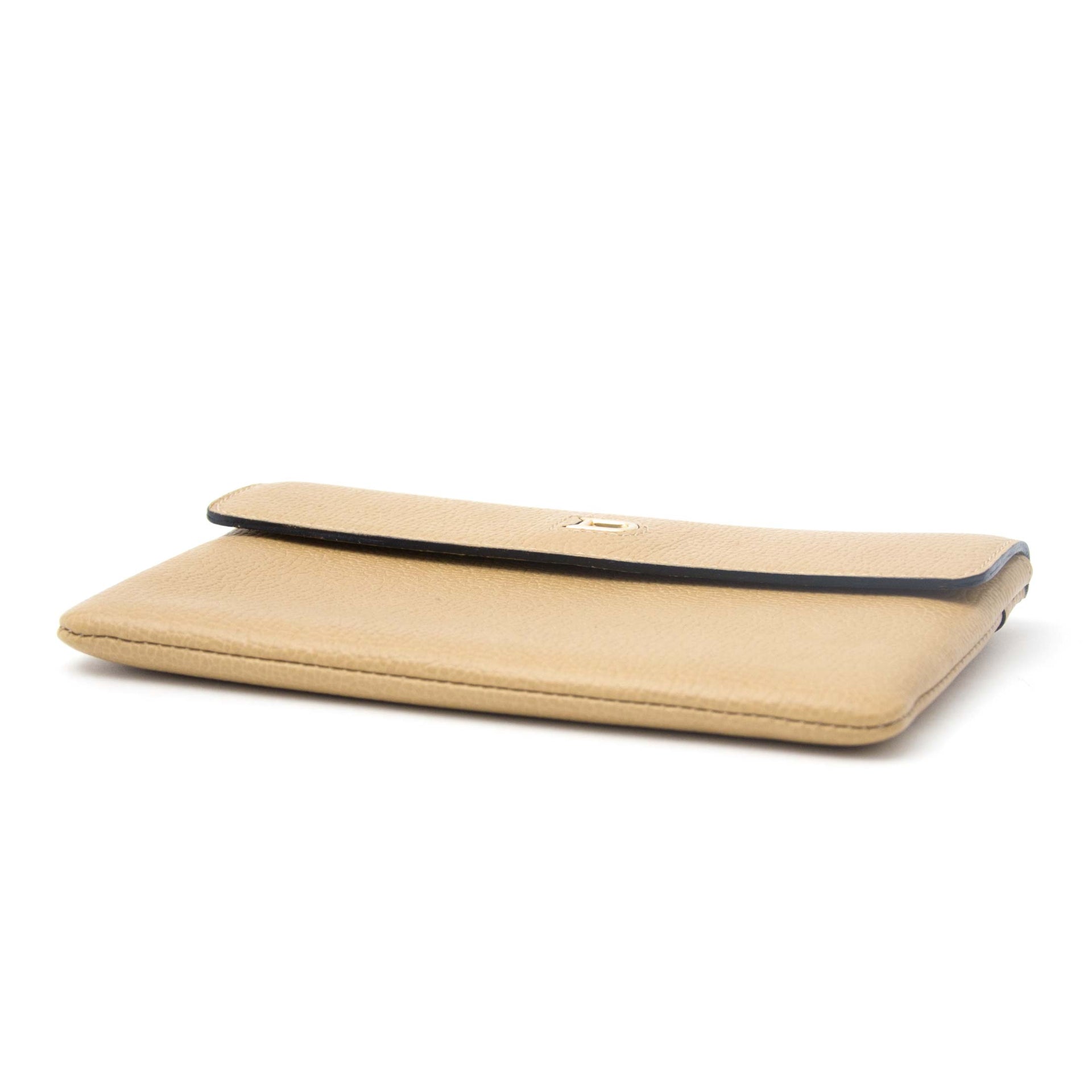 Delvaux Wallet Sand Leather