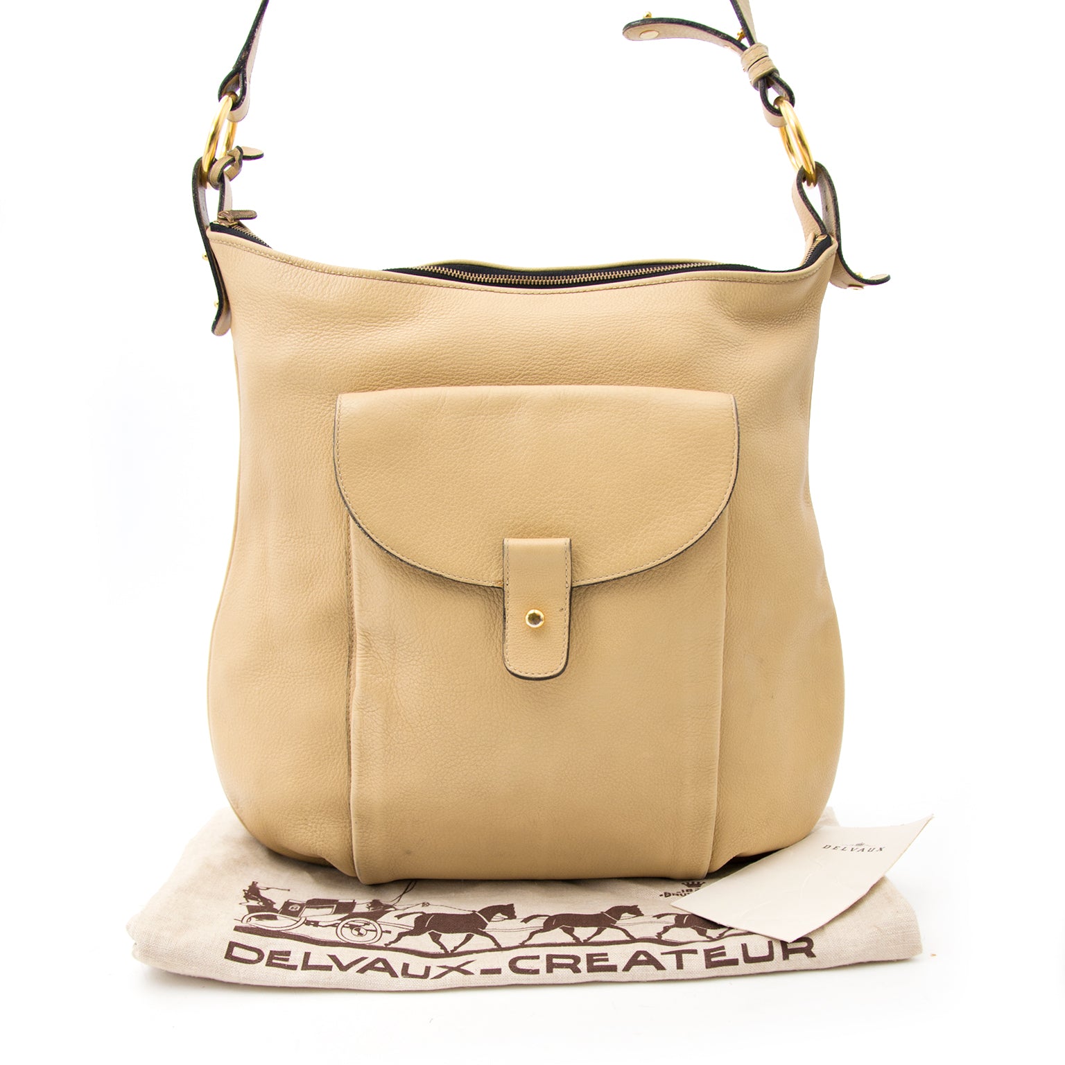 Shop safe and secure at Labellov.com Delvaux Beige Tote Bag