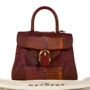 Delvaux Rosso Jumping Brillant MM with Multicolor Rain Coat