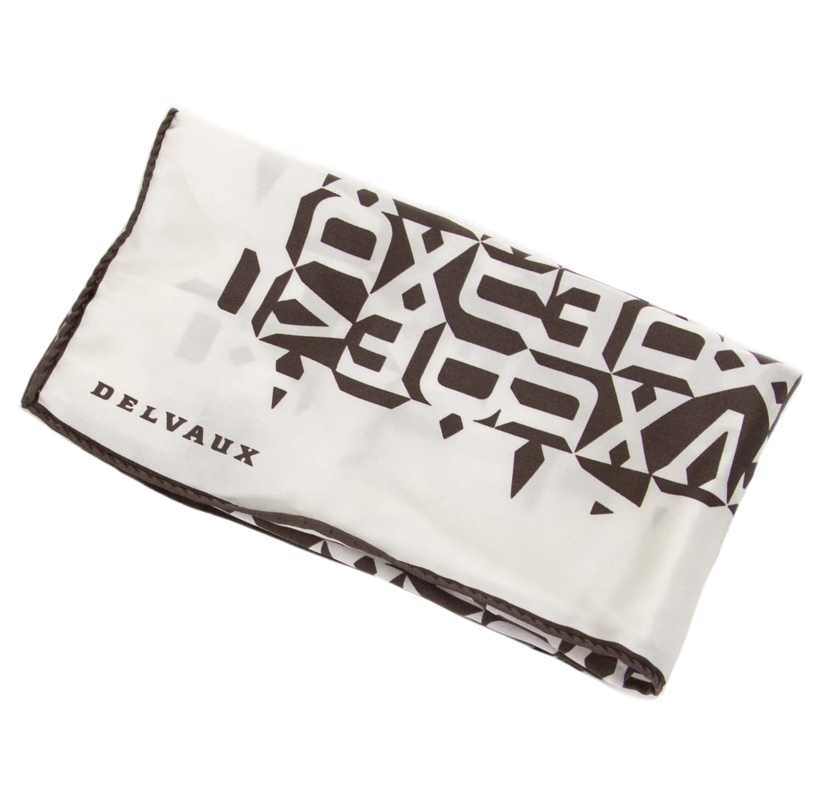 Delvaux Mini Silk Letter Scarf now for sale at labellov vintage fashion webshop belgium