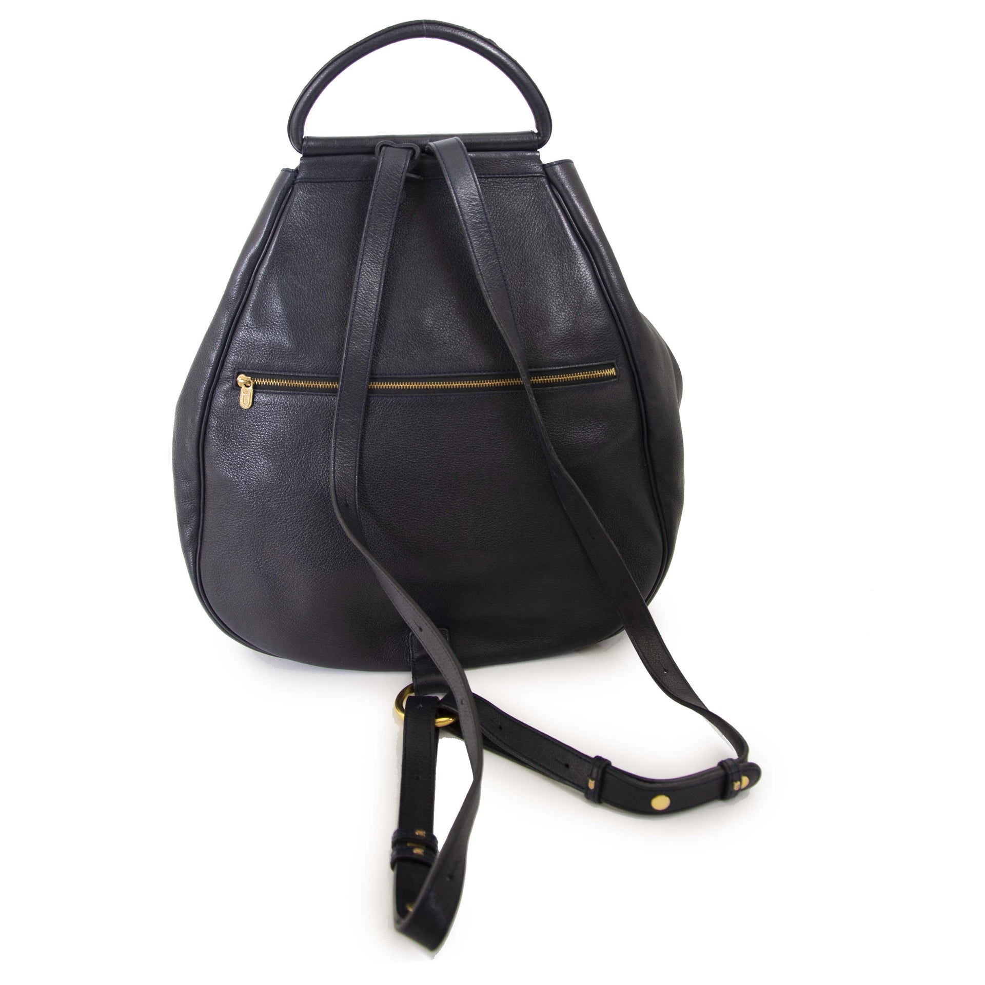 delvaux donker blauw lucifer rugzak te koop bij labellov vintage mode webshop belgië