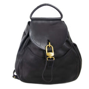 Delvaux Dark Blue Large Lucifer Backpack now for sale at labellov vintage fashion webshop belgium