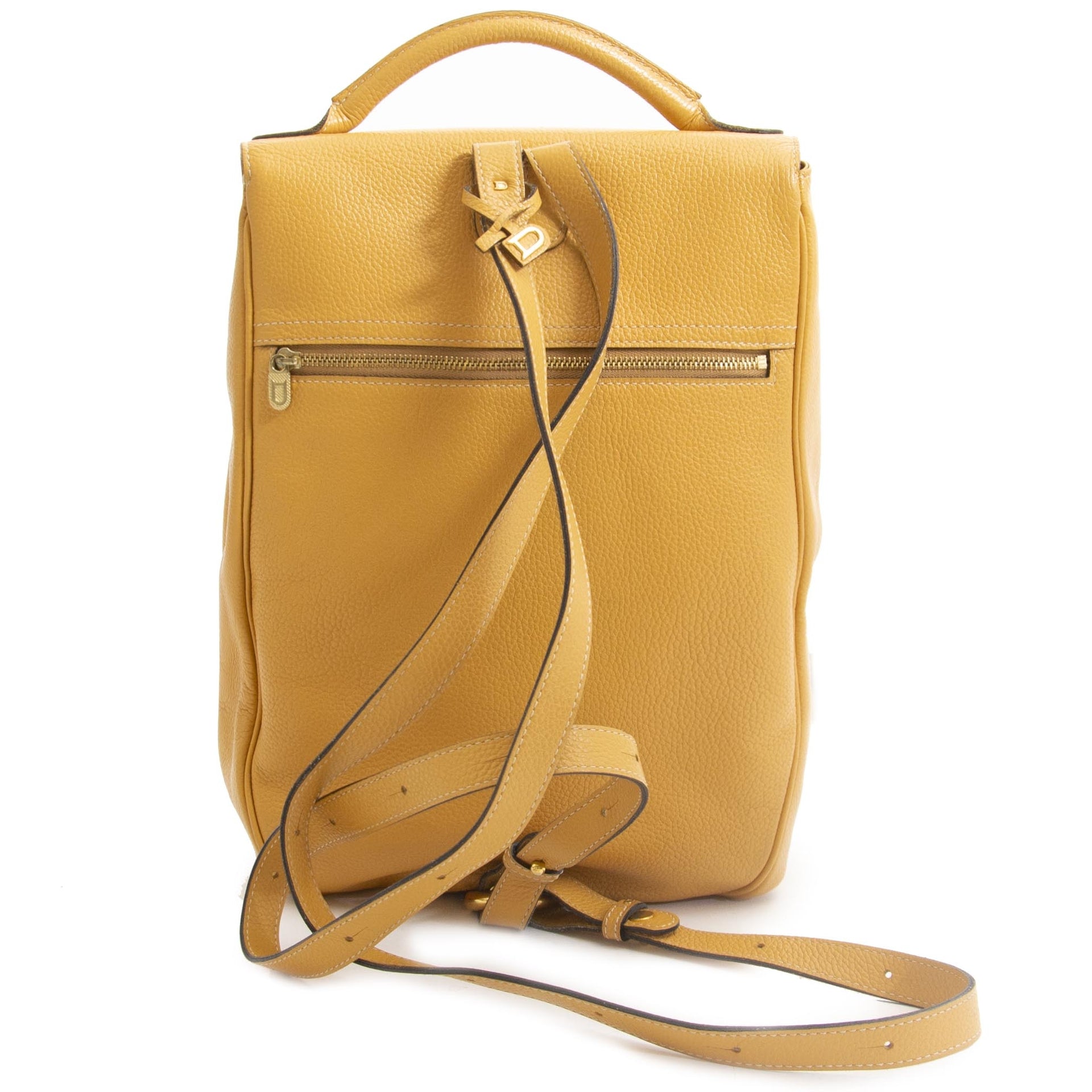 koop veilig online tegen de beste prijs Delvaux Yellow Brillant Backpack