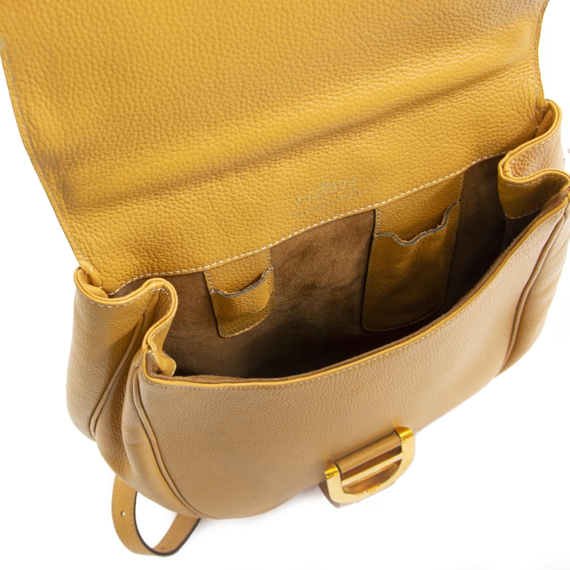 skip the waitinglist koop online Delvaux Yellow Brillant Backpack