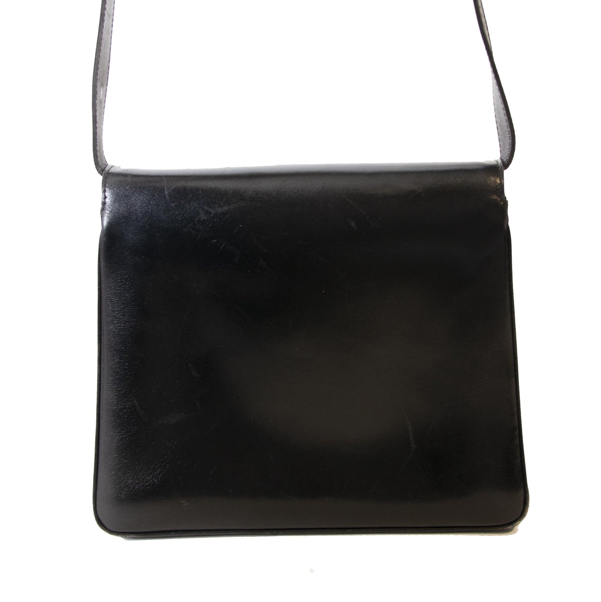 Authentic second-hand vintage Delvaux Brillant Baudier Black Bag buy online webshop LabelLOV