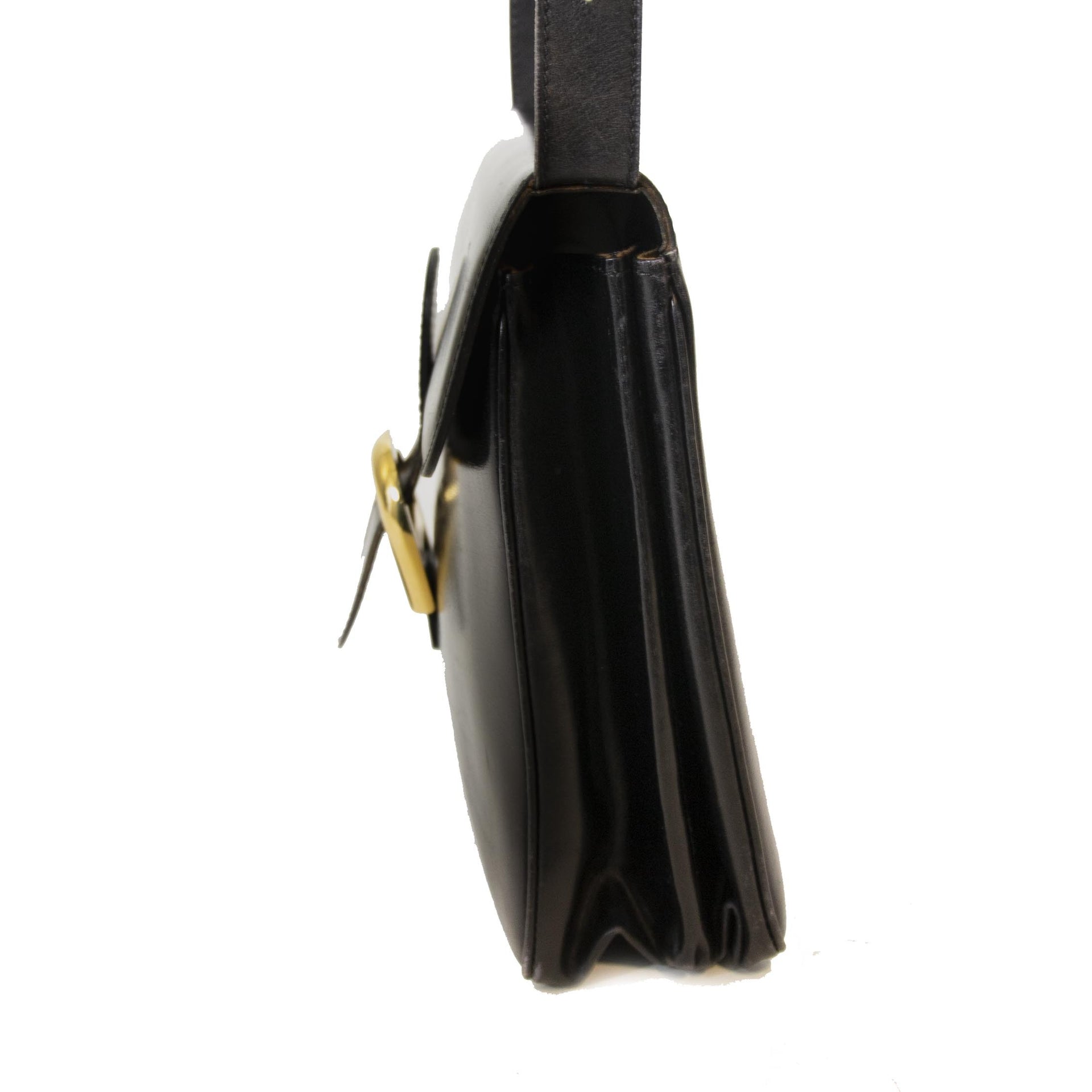 Authentique seconde main vintage Delvaux Brillant Baudier Black Bag achète en ligne webshop LabelLOV