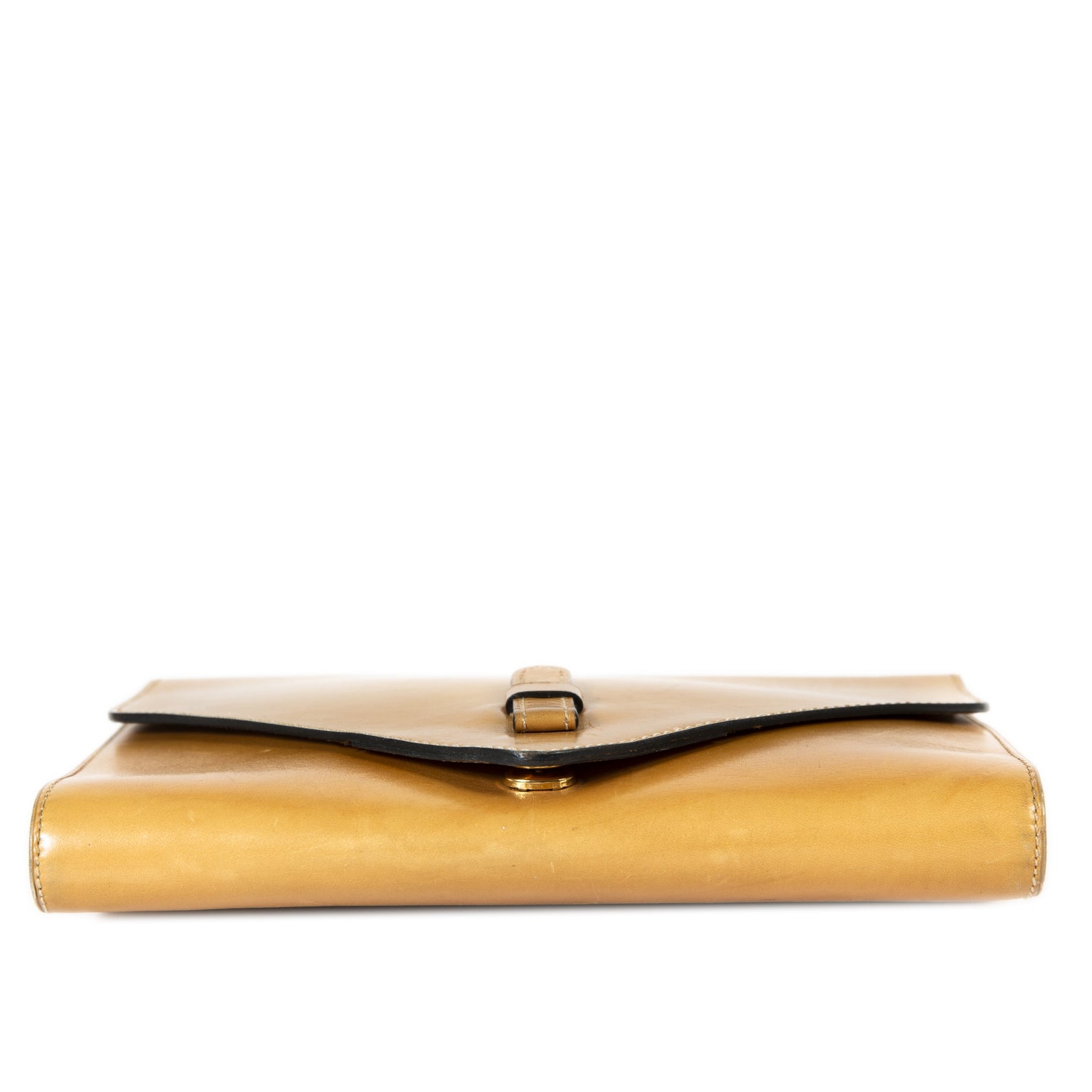 Delvaux Cognac Leather Chain Shoulder Bag now for sale at labellov vintage fashion webshop belgium