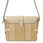 shop online your secondhand Delvaux Beige and Sand Toile De Cuir Crossbody Bag