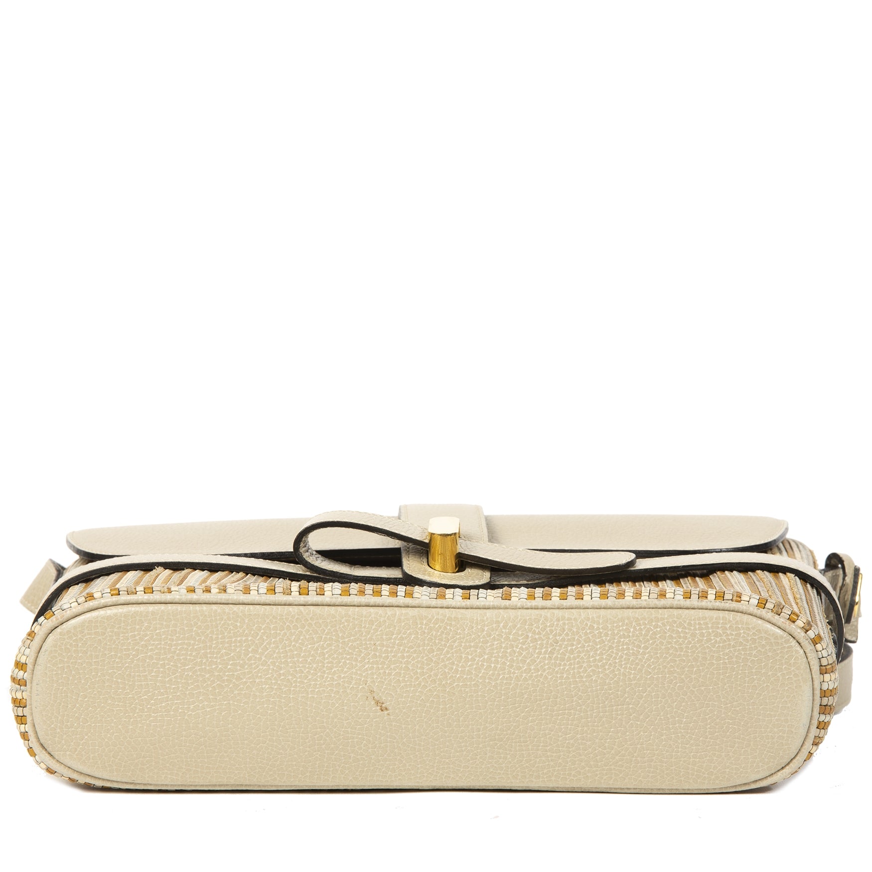 Delvaux Beige and Sand Toile De Cuir Crossbody Bag