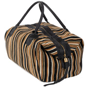 Delvaux Black & Brown Toile de Cuir Duffel Bag 100% authentic