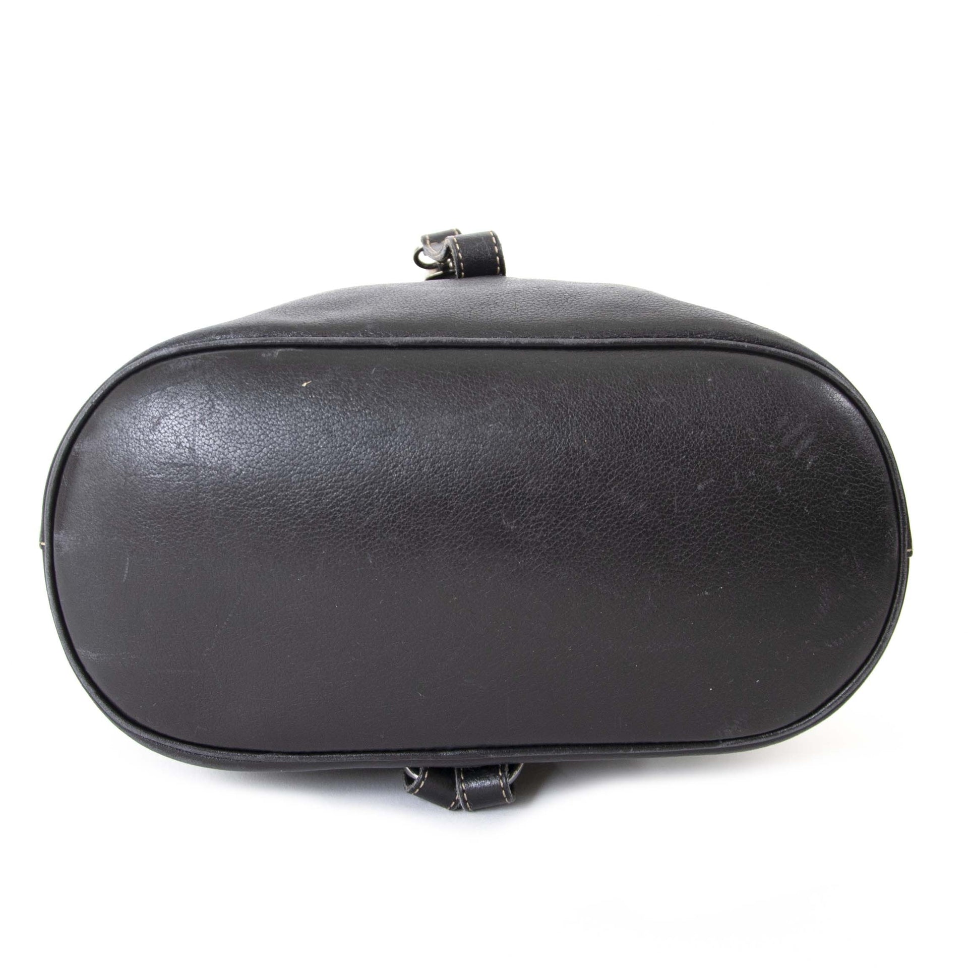 delvaux zwarte rugzak nu te koop bij labellov vintage mode webshop belgië