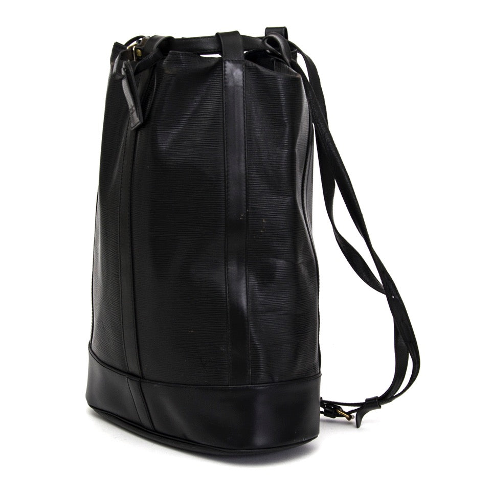 Louis Vuitton Black Epi Randonnee Backpack GM