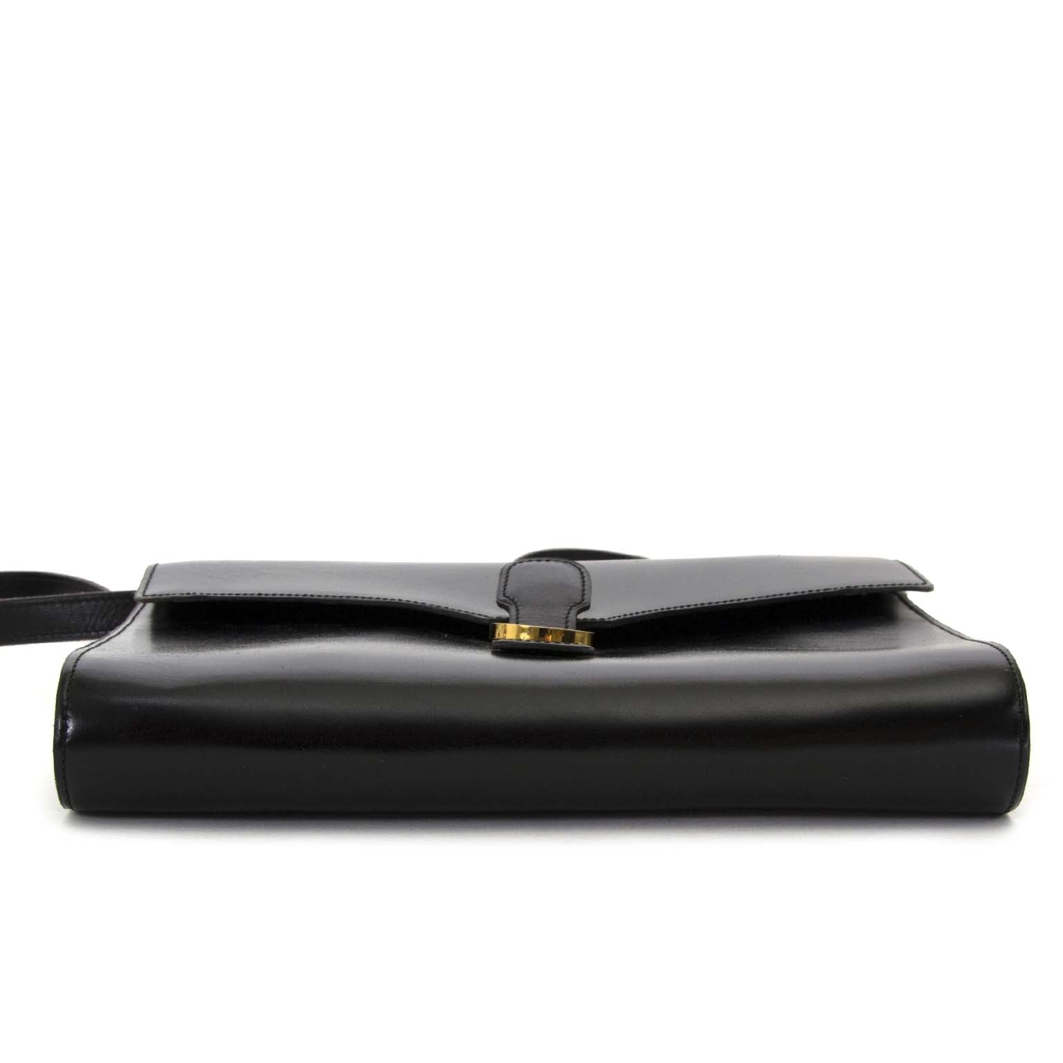 Delvaux Black Leather Shoulder Bag