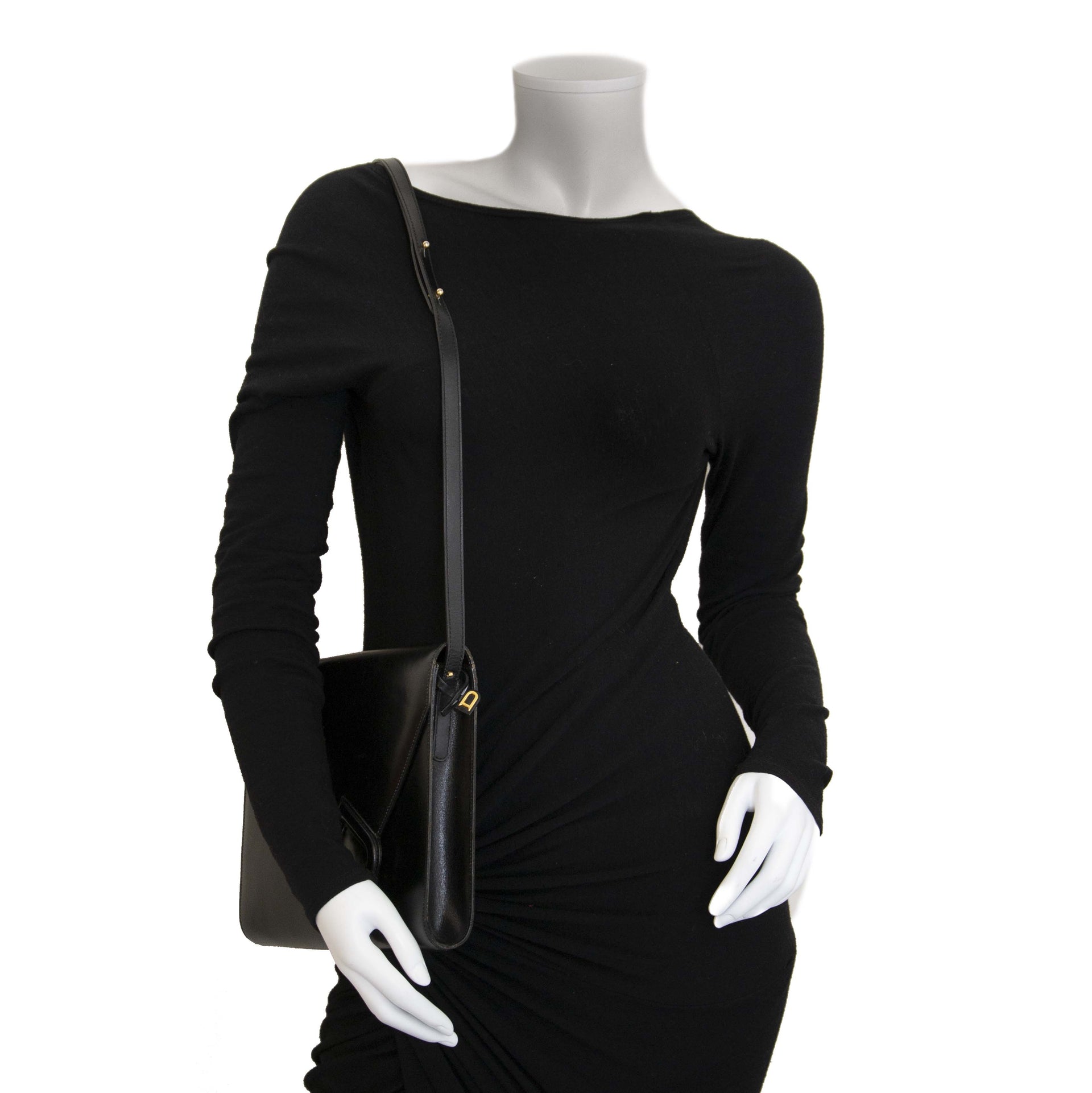 Delvaux Romeo Black Shoulder Bag te koop bij Labellov in Antwerpen