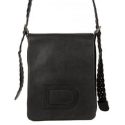 Delvaux Louise Le Pin Black Leather Crossbody Bag
