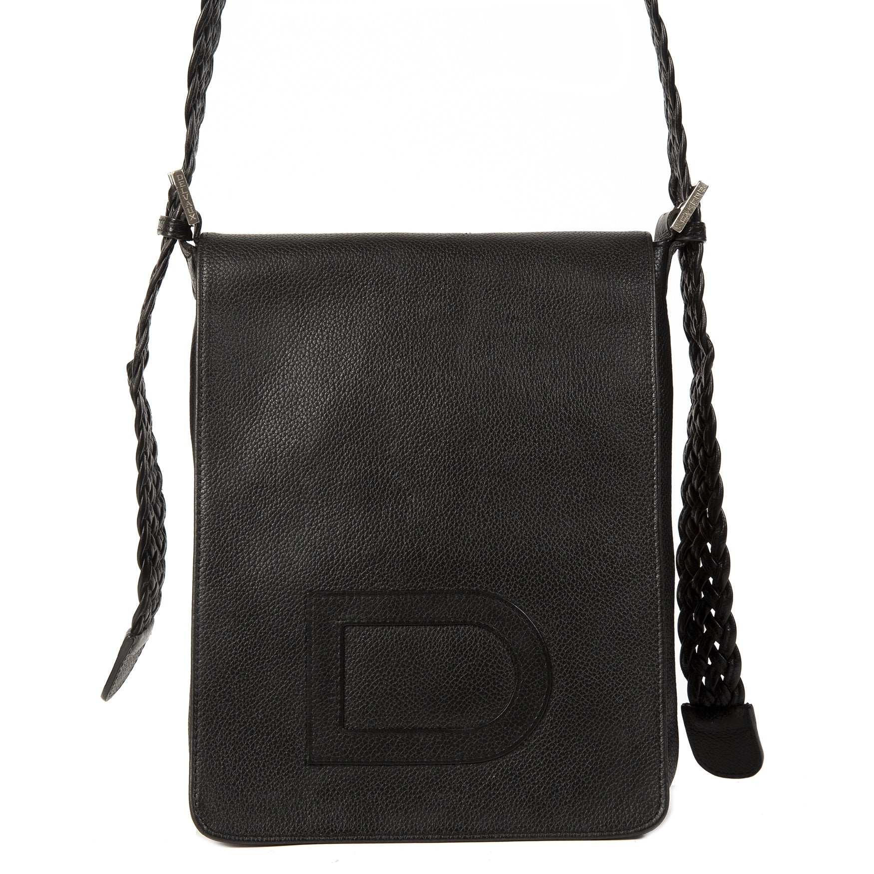 Delvaux Louise Le Pin Black Leather Crossbody Bag