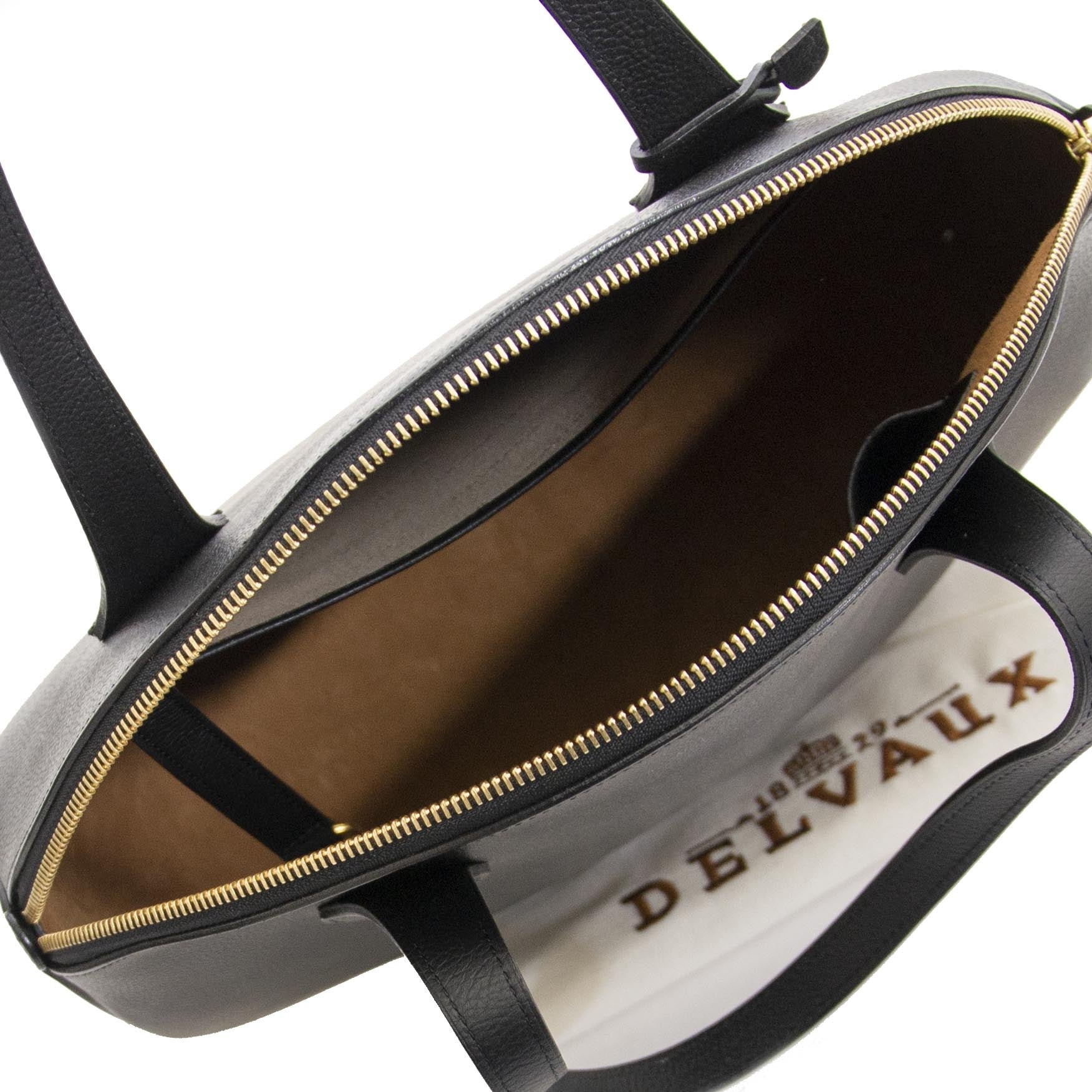 Delvaux Black Round Circle Bag now for sale at labellov vintage fashion webshop belgium