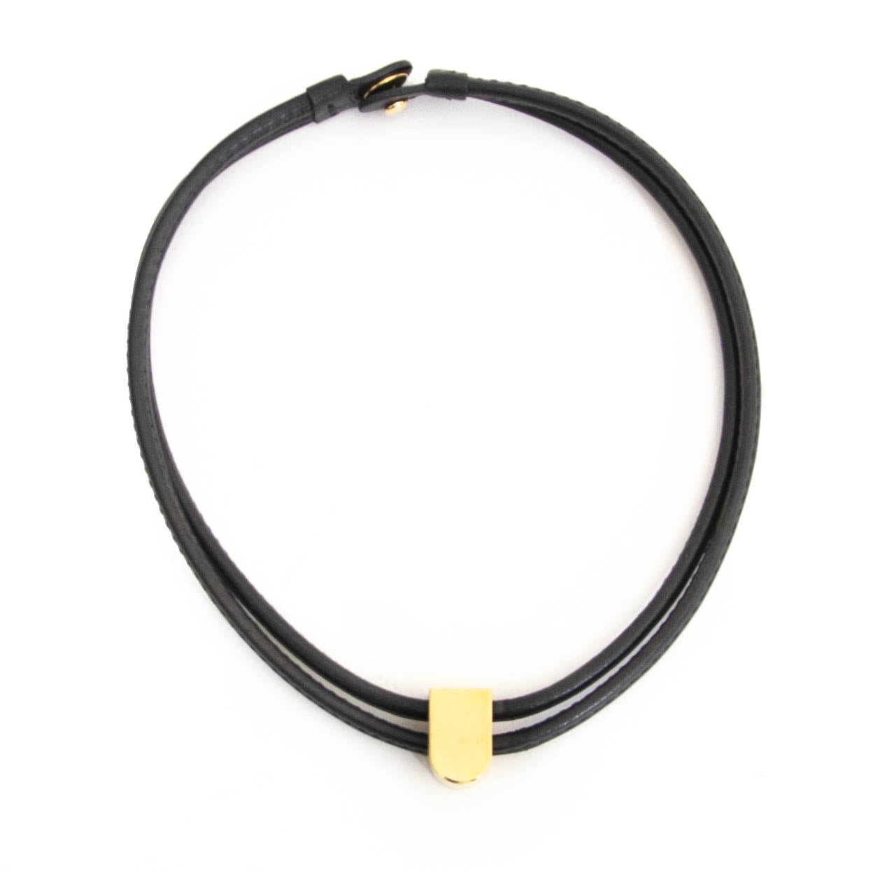 Delvaux Black Leather Gold D collier en ligne chez labellov.com pour le meilleur prix