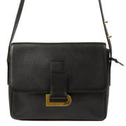 Delvaux Black D Shoulder Bag