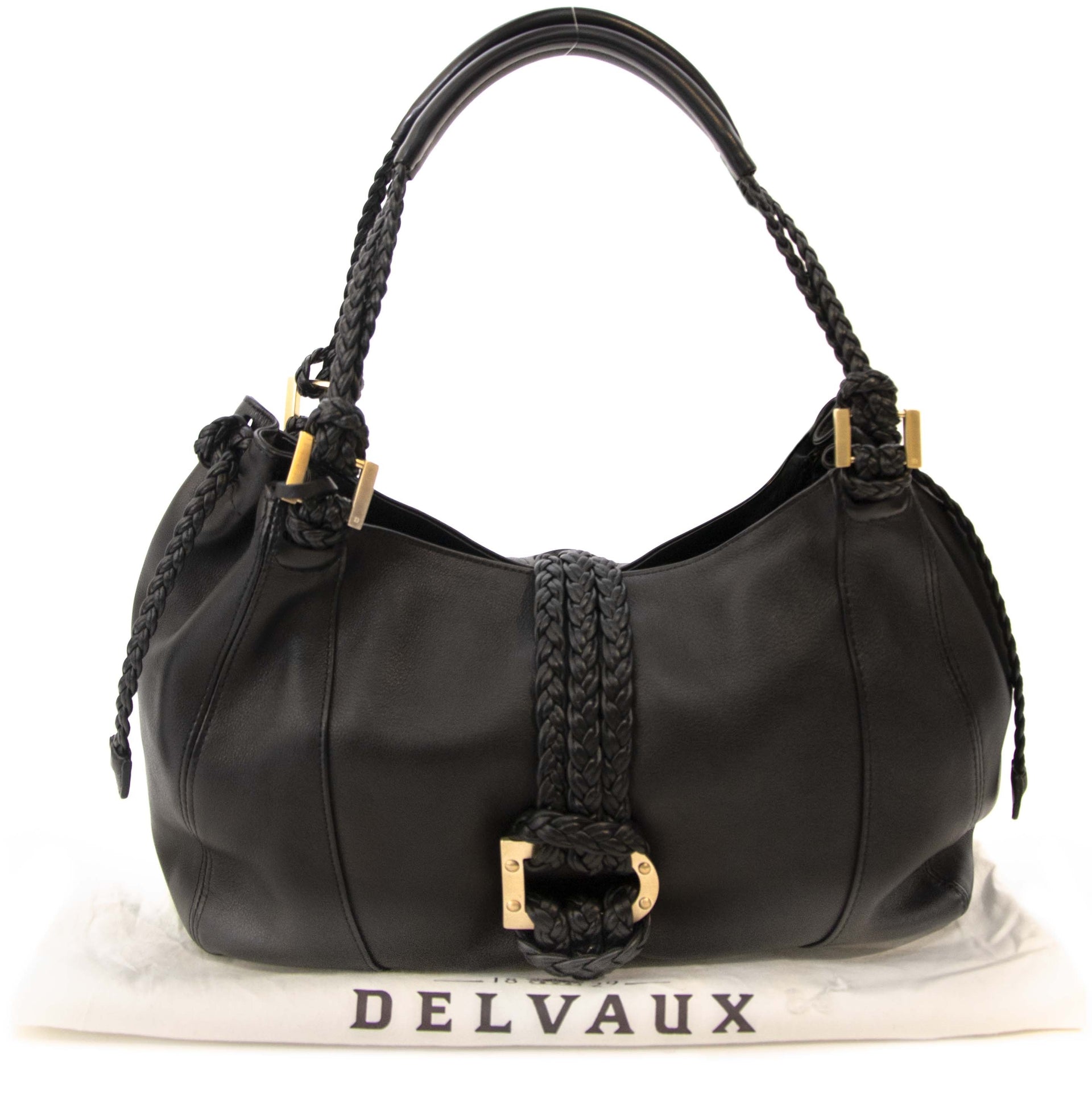 Delvaux Black Eugene PM Bag now online at labellov.com for the best price at labellov.com