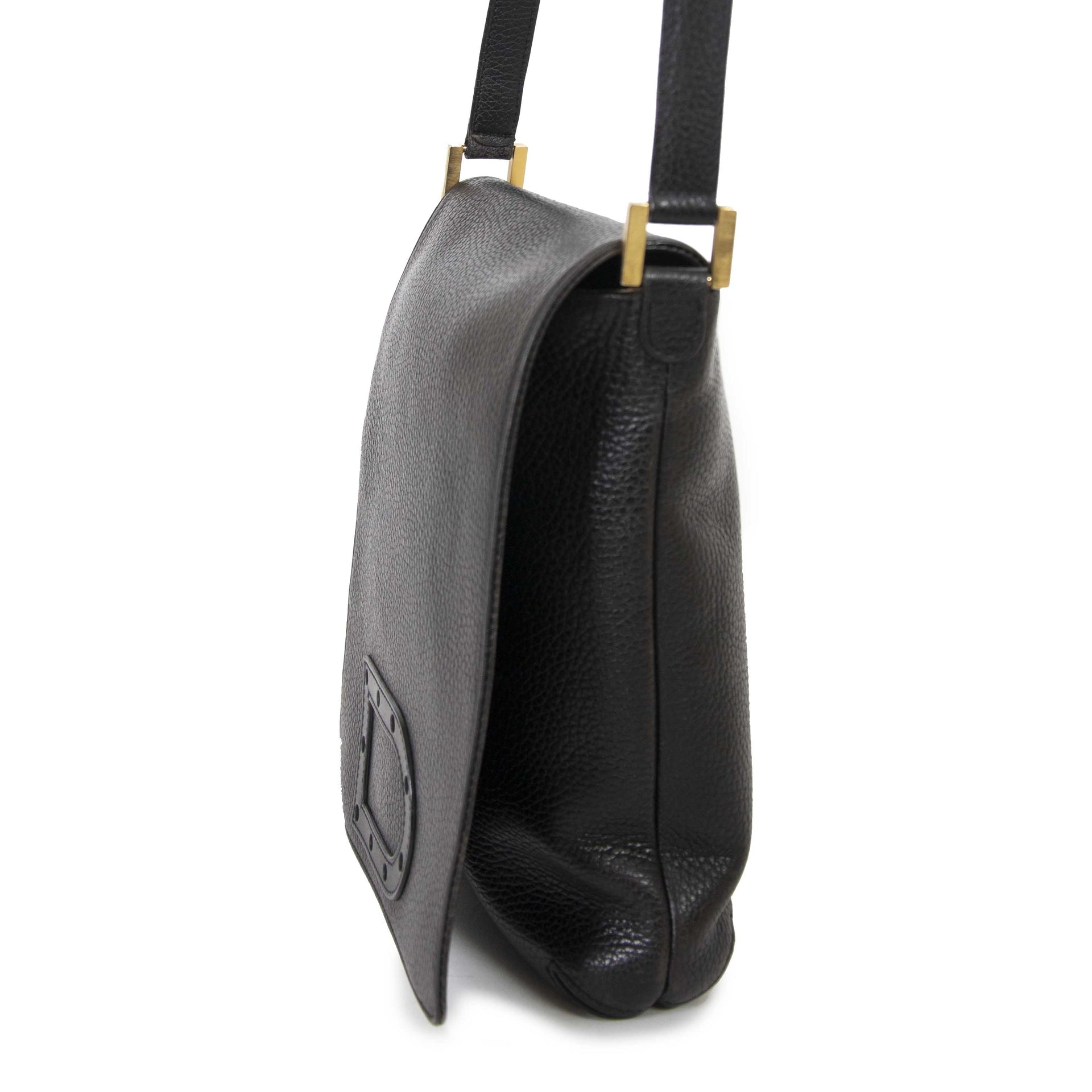 Delvaux Black Louise Baudrier PM Bag nu te koop bij labellov vintage mode webshop aan de laagste prijs