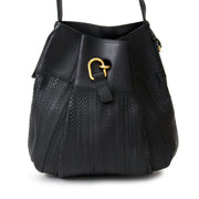 Delvaux Black Woven 'Toile De Cuir' bag best price online webshop labellov.com