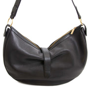 Authentieke tweedehands vintage Delvaux Camille Black Shoulder Bag koop online webshop LabelLOV