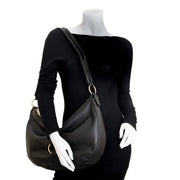 Authentic second hand vintage Delvaux Camille Black Shoulder Bag online shopping webshop LabelLOV