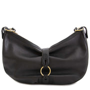 Authentic second hand vintage Delvaux Camille Black Shoulder Bag online shopping webshop LabelLOV