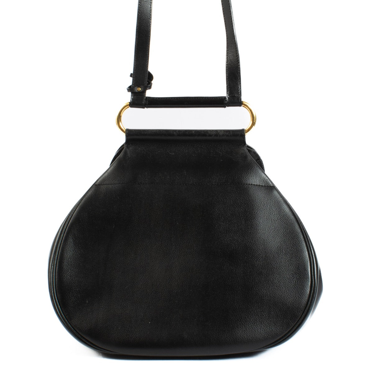 Shop safe online at Labellov in Antwerp, Brussels and Knokke this 100% authentic second hand Delvaux Black Jumping Nouveau Cerceau GM Bag
