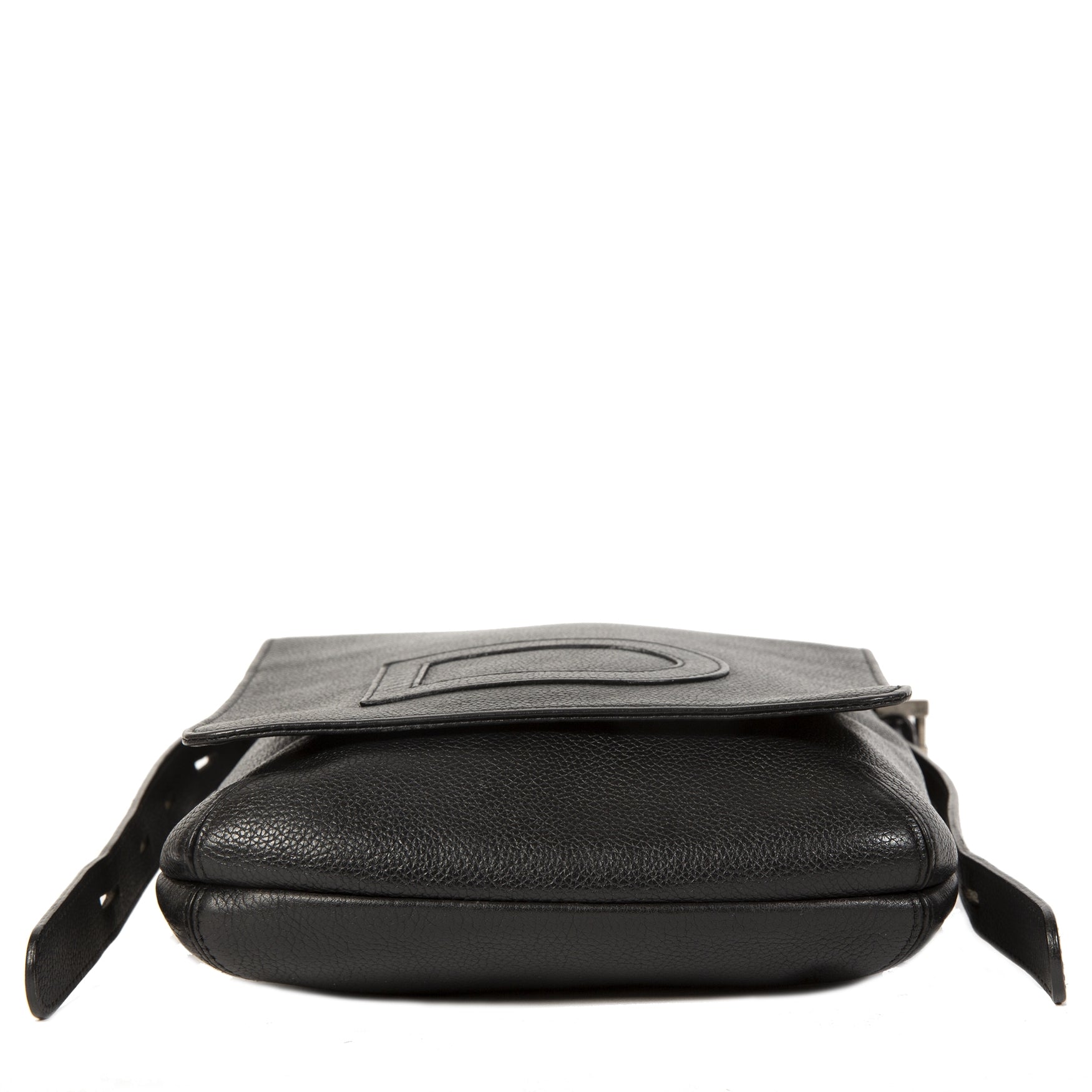 koop online Delvaux Black Louise Baudrier Crossbody Bag