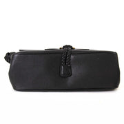 Delvaux Black Braided sac seconde-à-main authéntique à vendre à labellov vintage webshop de mode belgique