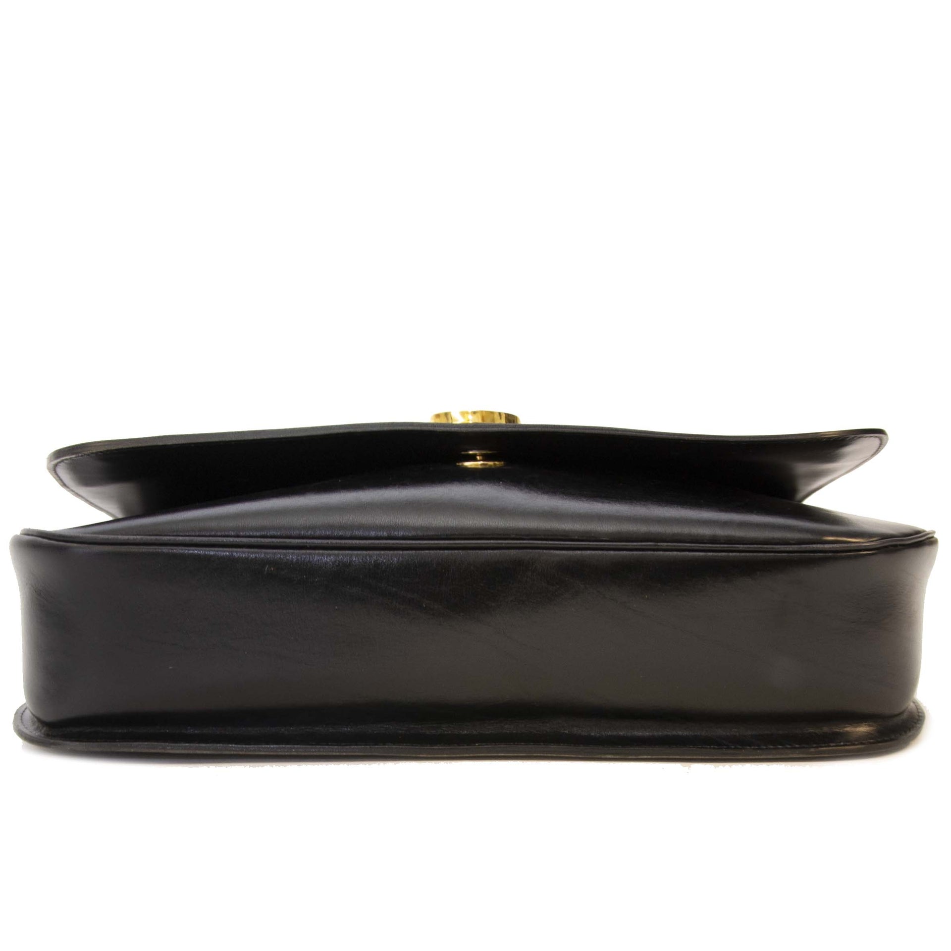 acheter en ligne seconde main Delvaux Black Box Calf Cross Body Bag
