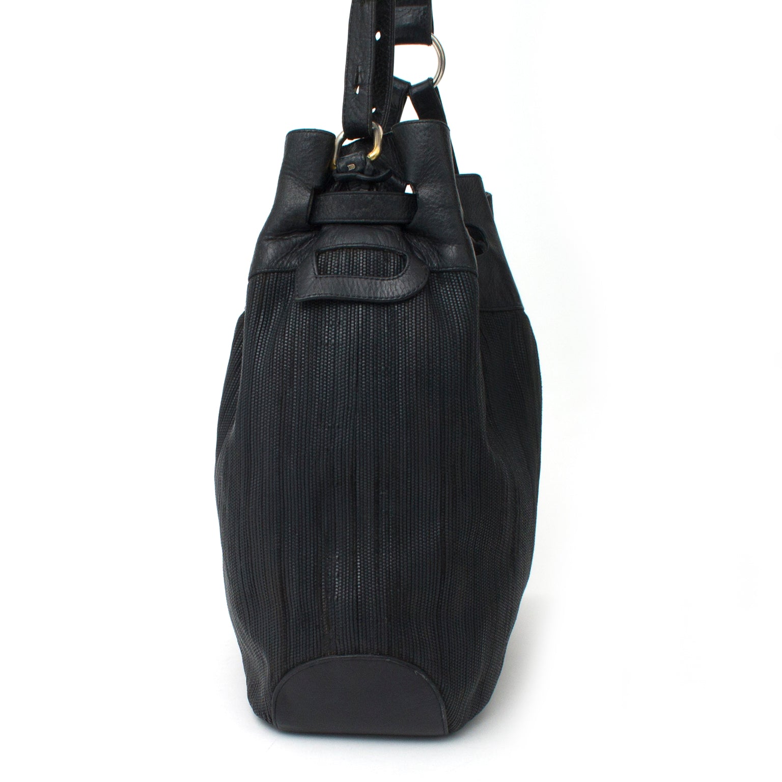 koop veilig online aan de beste prijs Delvaux Black Woven 'Toile De Cuir' bag webshop en winkel Labellov.com , Antwwerpen