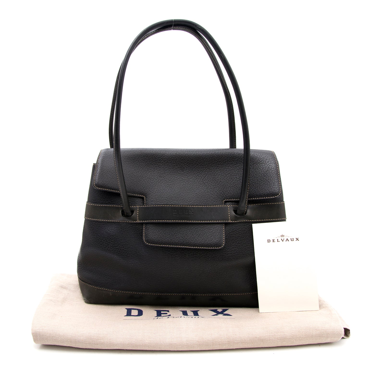 Buy and sell your designer handbags at labellov.com for the best price Delvaux Black Shoulder bag