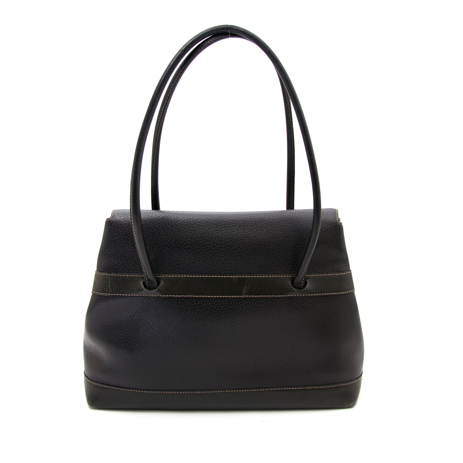 Buy safe and secure online at labellov.com Delvaux le deux black shoulder bag