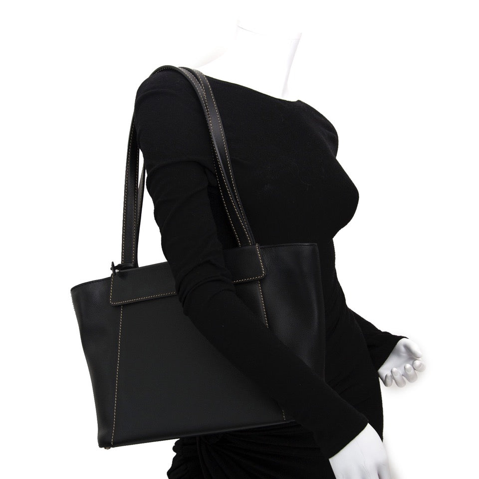 Shop safe and secure online on Labellov.com Delvaux Black Convertible Shoulder Bag