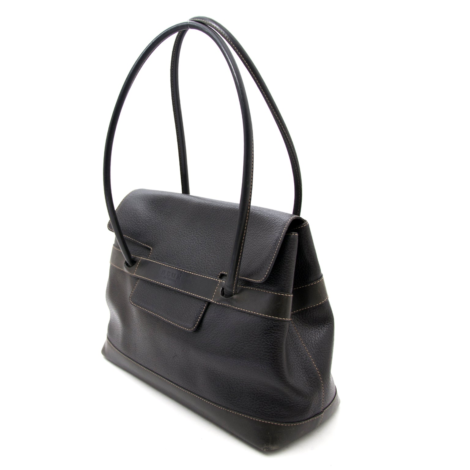 Acheter en ligne chez labellov.com pour le meilleur prix Delvaux le deux black shoulder bag