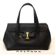 Koop en verkoop uw authentieke designer Delvaux Black Simplissime Cabas Shoulder Bag