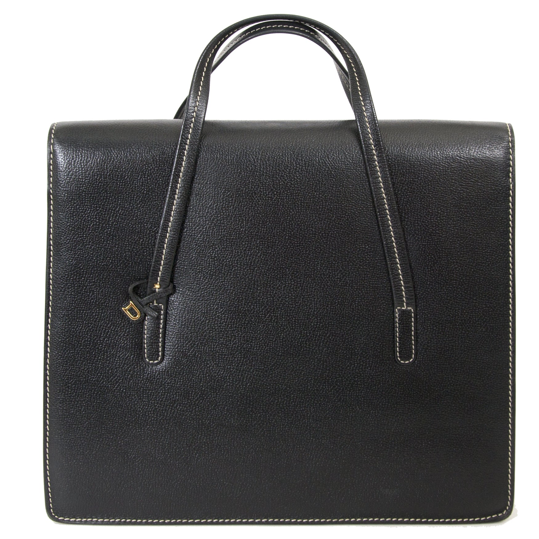 delvaux zwarte lederen santal gm tas nu te koop bij labellov vintage mode webshop belgië