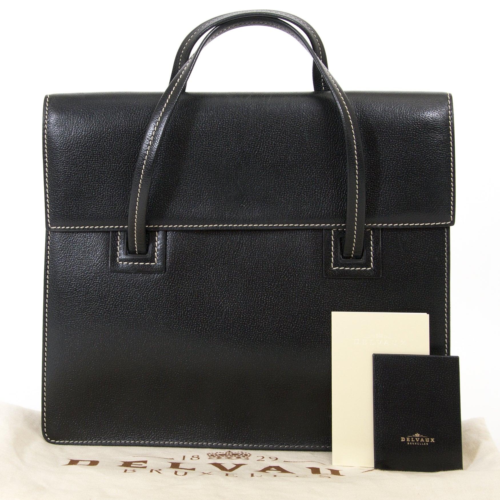 delvaux black leather santal gm bag now for sale at labellov vintage fashion webshop belgium